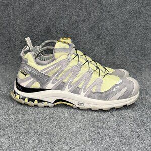 Salomon XA PRO 3D ULTRA GTX Hiking Shoes Women's Size 9 Grey Yellow Athletic Run